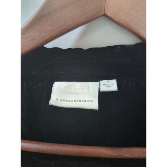 Ett:twa Anthropologie Velvet Embroidered Blazer Jacket - Picture 5 of 7